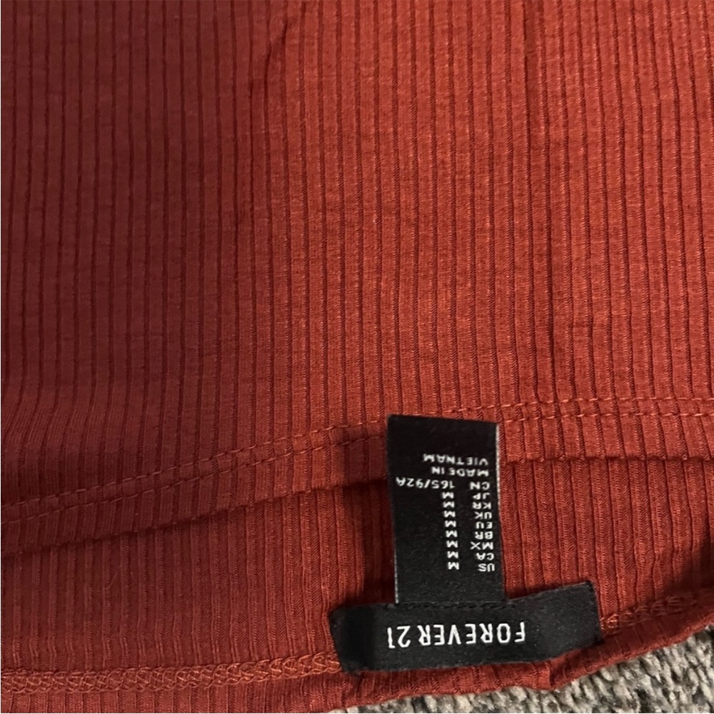 Forever 21 Terracotta Ribbed Top - Picture 2 of 2